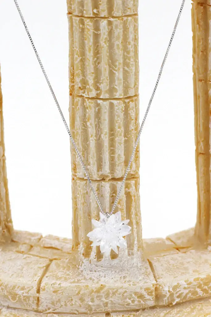 Snowflake Cubic Zirconia Crystal Necklace
