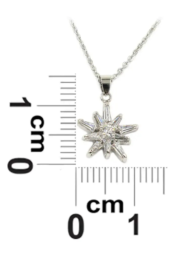 Star Cubic Zirconia Crystal Necklace