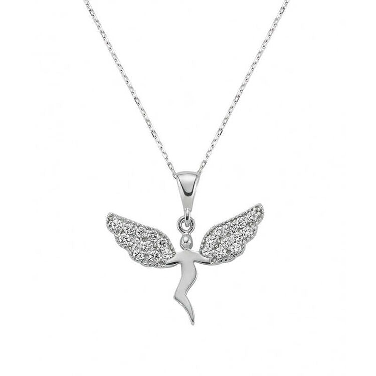 925 Sterling Silver Angel Necklace