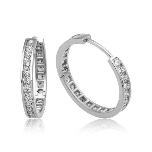 925 Sterling Silver Hoop Earrings