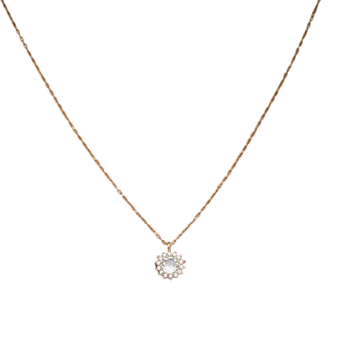 925 Sterling Silver Small Flower Necklace