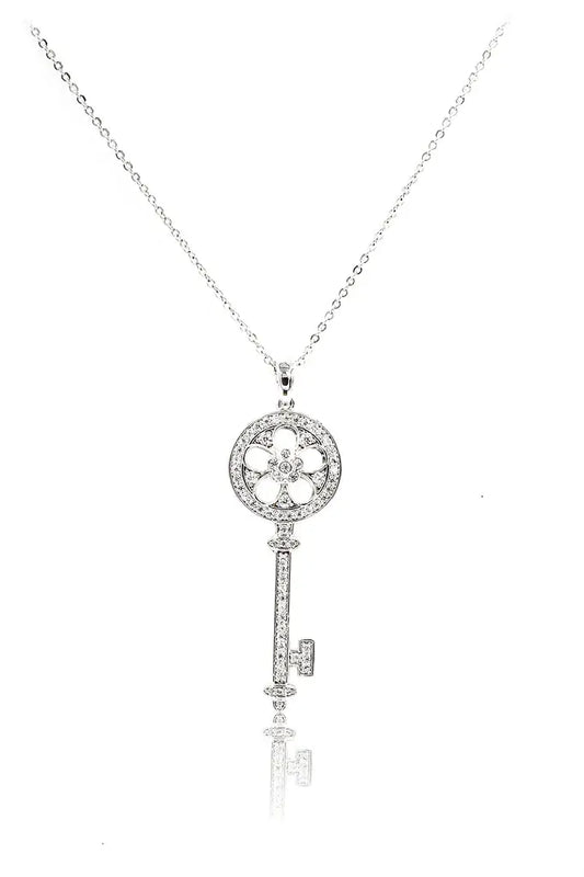 Key Cubic Zirconia Necklace