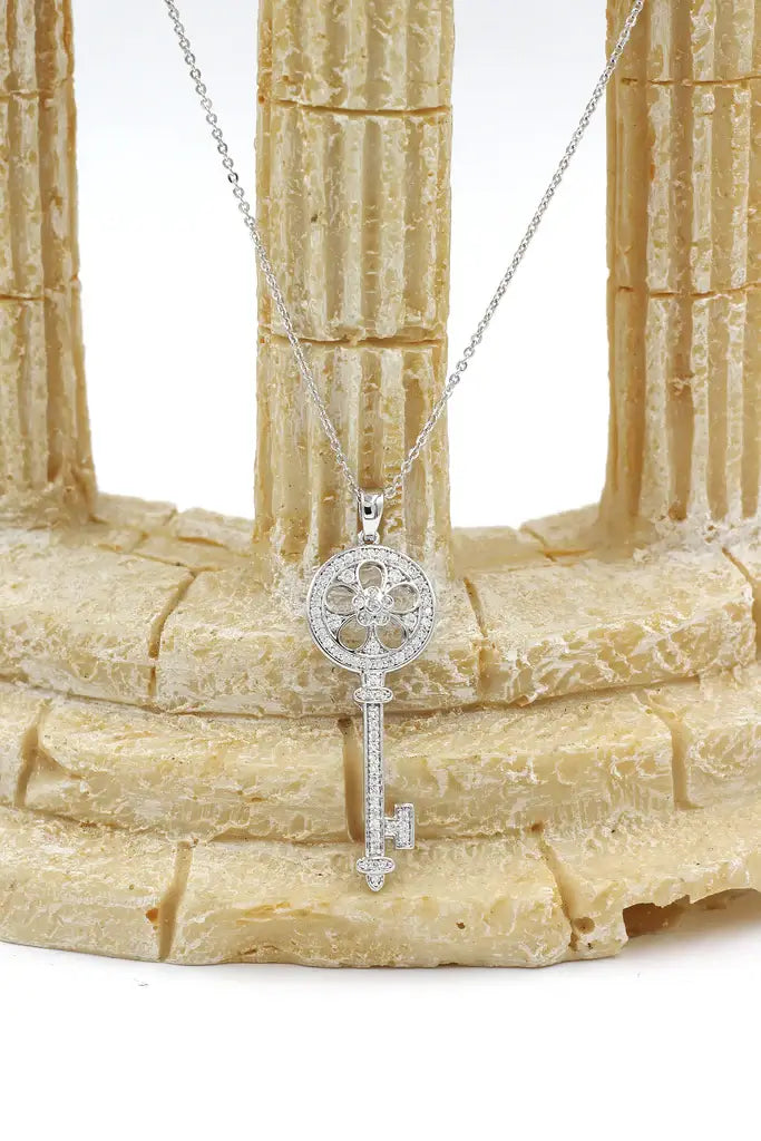 Key Cubic Zirconia Necklace