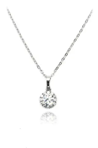 Round Cubic Zirconia Necklace