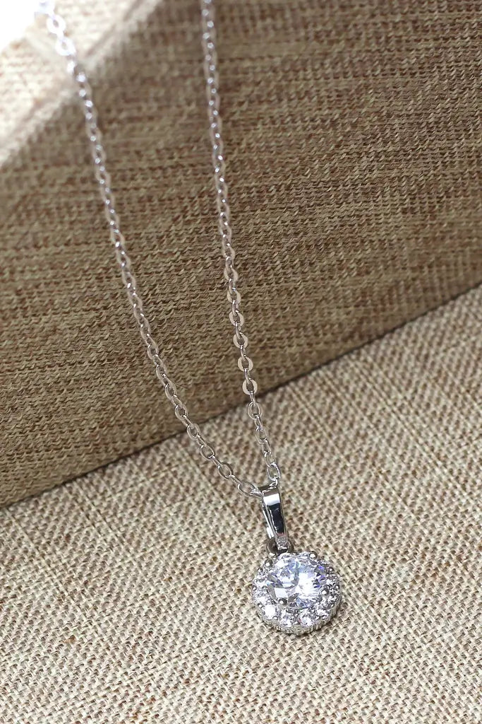 Round Cubic Zirconia Necklace