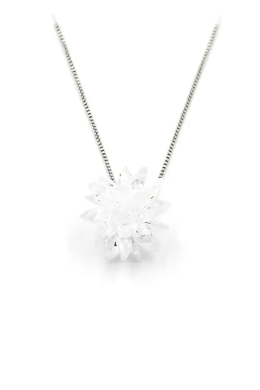 Snowflake Cubic Zirconia Crystal Necklace