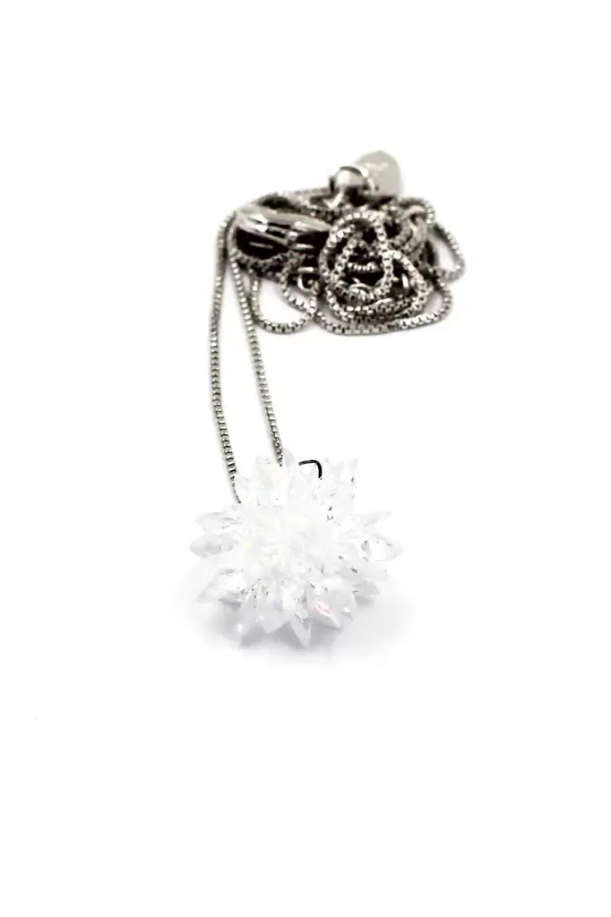 Snowflake Cubic Zirconia Crystal Necklace