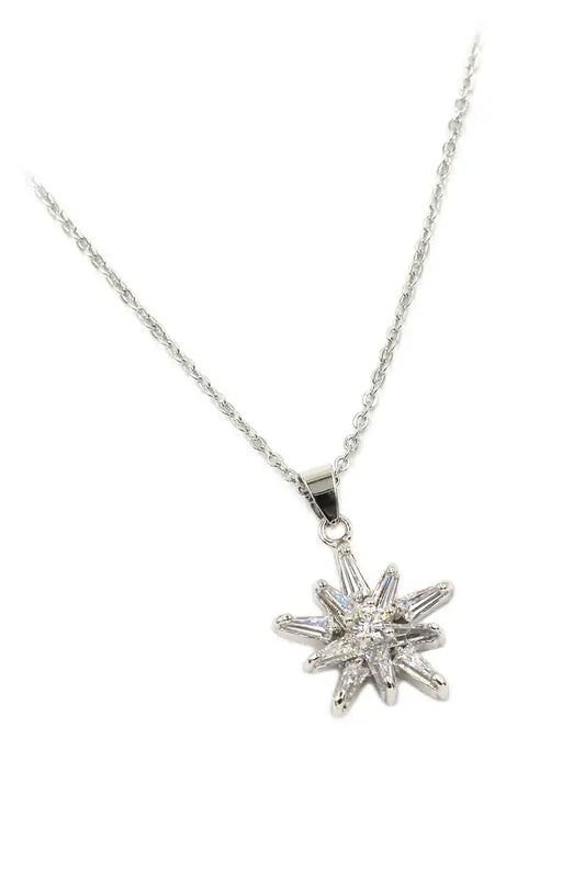 Star Cubic Zirconia Crystal Necklace